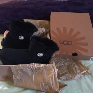 Ugg mini bailey button bling (Swarovski edition)