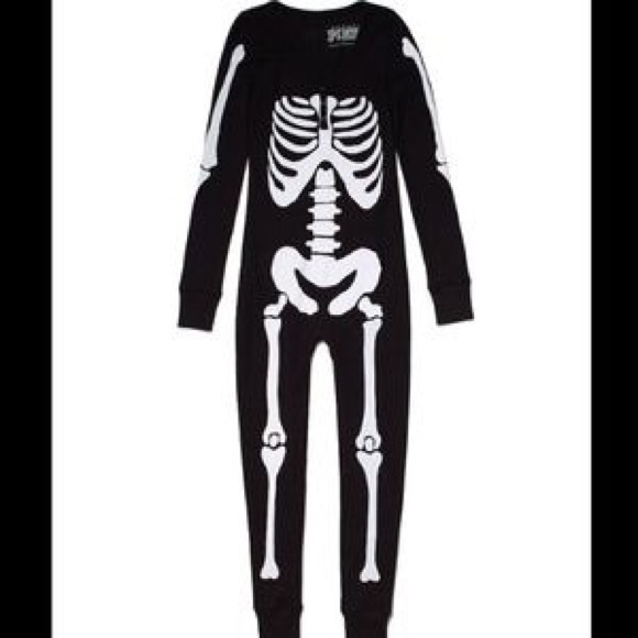 Victoria's Secret PINK skeleton onesie size MD