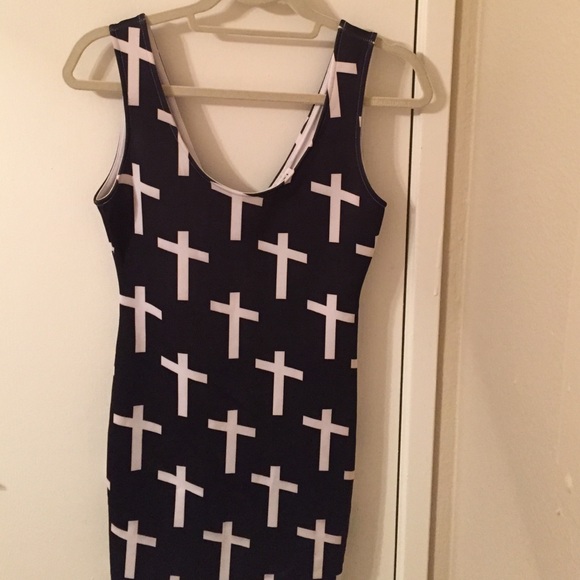 Black cross dress from Tobi