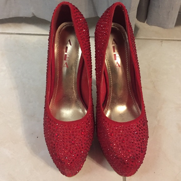Red costume heels