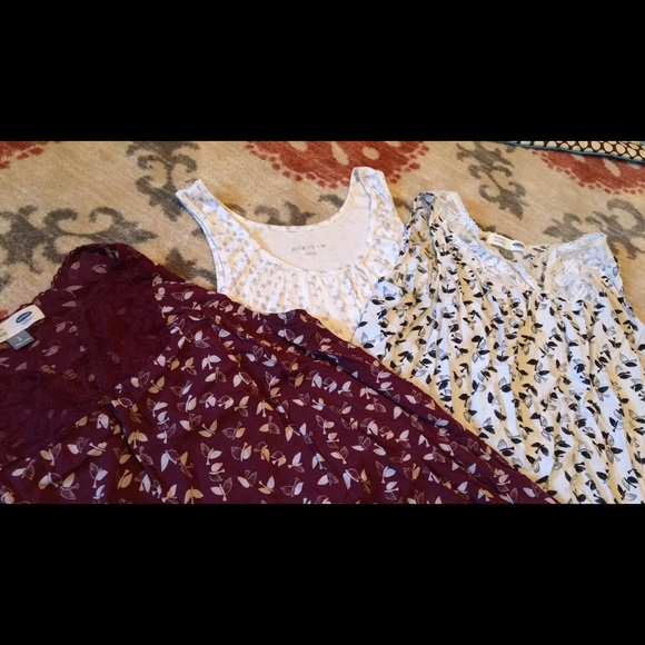 Lot of Three Maternity Tanks