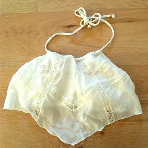 Victoria's Secret flounce halter bikini top