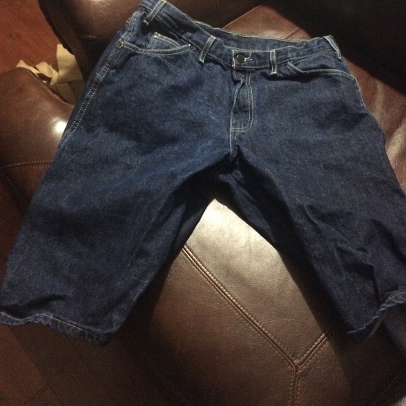 One pair of dickies jeans shorts size 34