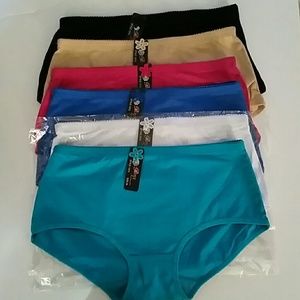 6 colorful womens briefs