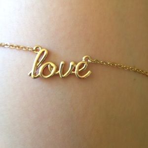 "love" necklace