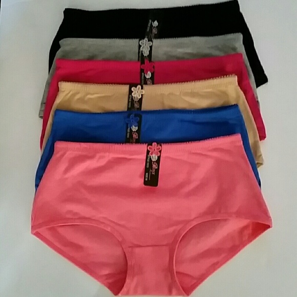 6 colorful womens briefs