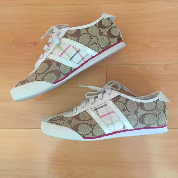 Coach Shoes Sale Coach Sneakers Tennis Shoes White Tan