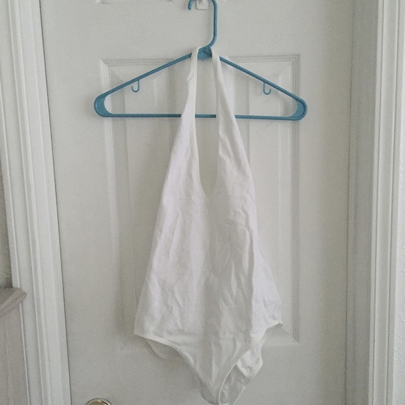 Halter White Bodysuit