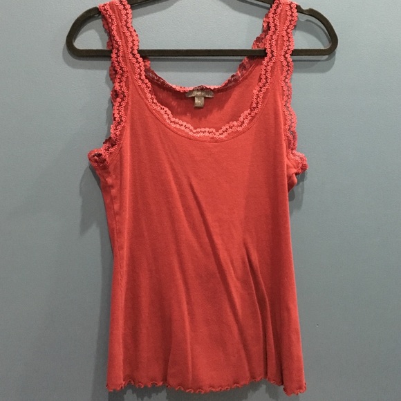 Red laced cami