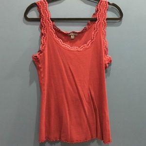 Red laced cami