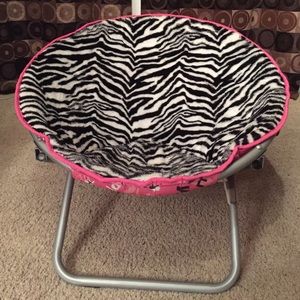 Zebra circle chair