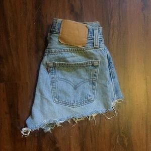 High Waisted Levi's Denim Shorts