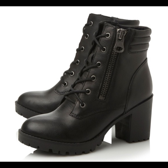 Black heel boots
