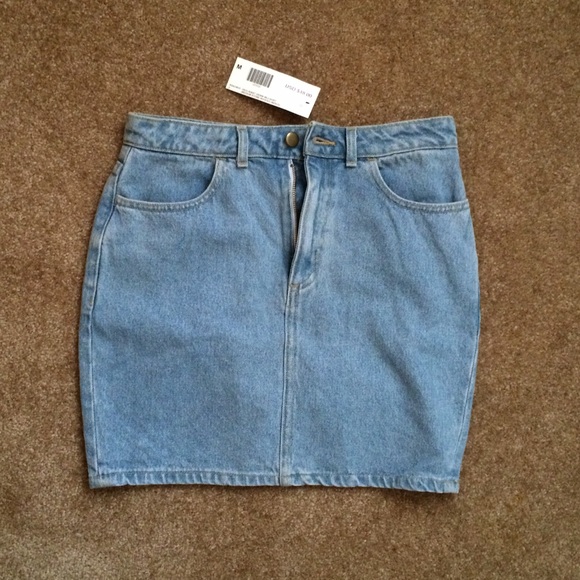 Light Blue Denim Skirt