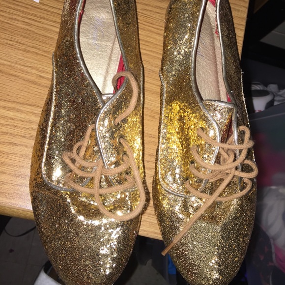 Gold Oxfords
