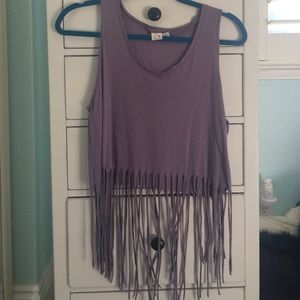 Fringe tank top