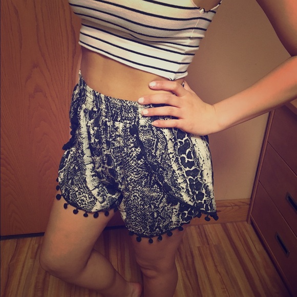 Animal print shorts!