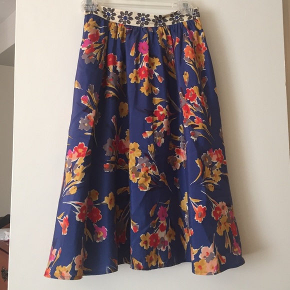 Anthropologie Floral Skirt