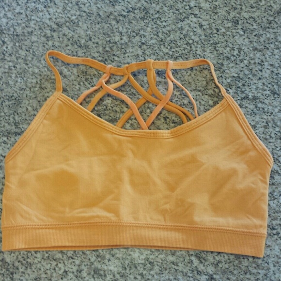 Fabletics Tangerine Dash Sports Bra - New SIZE S/6