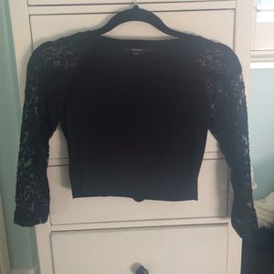 Black crop top