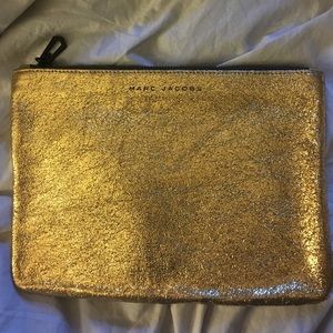 Marc Jacobs gold crinkle bag
