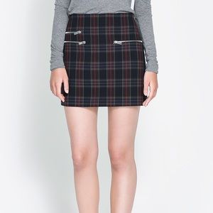 Zara Plaid Skirt