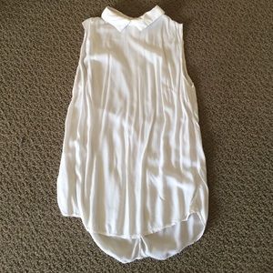 Brandy Melville white collared blouse