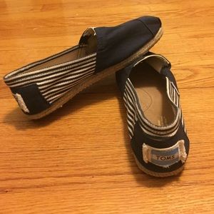 Barely Worn Navy Stripe Toms