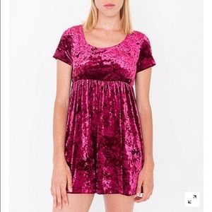 Velvet Babydoll Dress