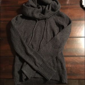 Charcoal Columbia cowl neck sweater