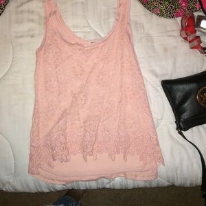 Lace tank top