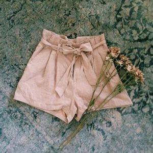 Soft High Wasted Suede Shorts