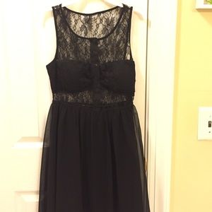 Lace black dress