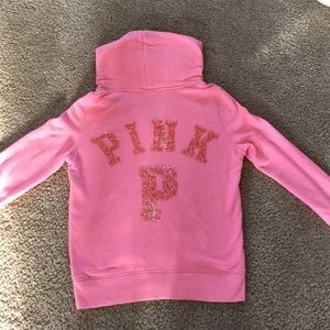 Pink Victoria's Secret zip up jacket
