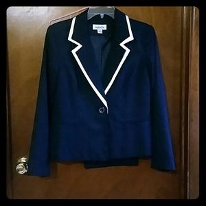 Navy blue pant suit