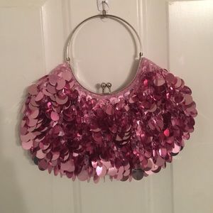 Pink Sequin Clutch 🎀