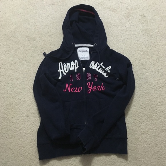 blue full zip Aeropostale jacket