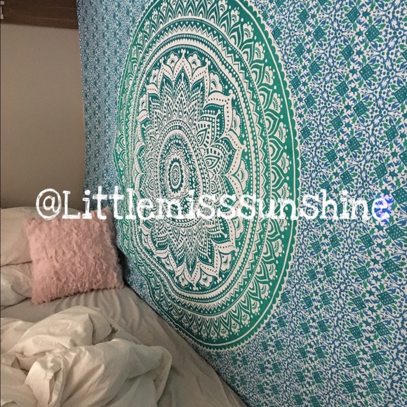 Green ombre tapestry