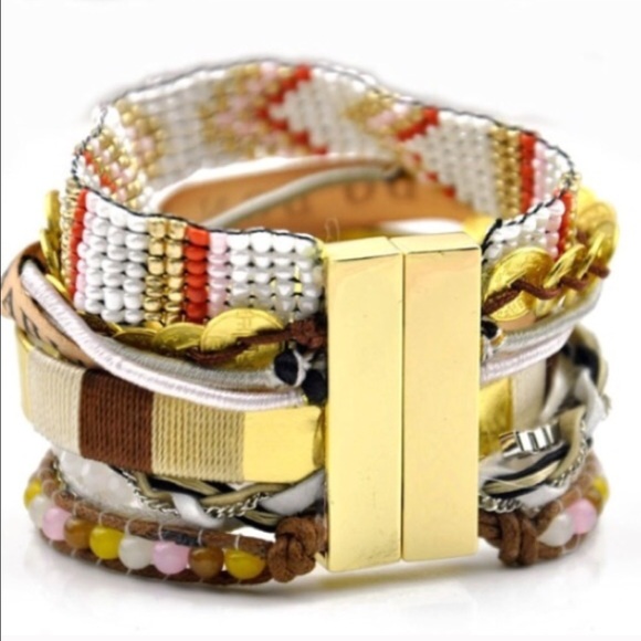 Multi Strand layered bracelet - Picture 2 of 3