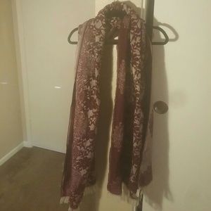Thick Burgundy Winter Scarf