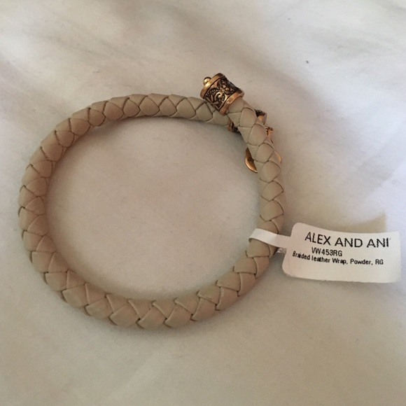 Alex and Ani Jewelry - NWT Authentic Alex & Ani Braided Leather Bracelet