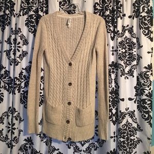 Cream colored cardigan