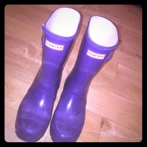 Purple hunter boots