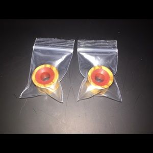 Olivewood with Pink Ivory Inlay Eyelets 3/4"