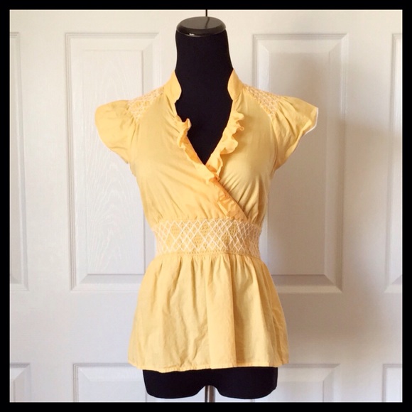 Anthropologie Tops - {Anthro - Edme & Esyllte} Yellow Top