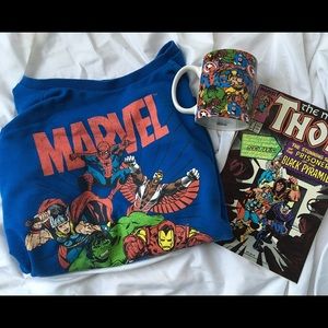 Blue Marvel Comics sweatshirt!