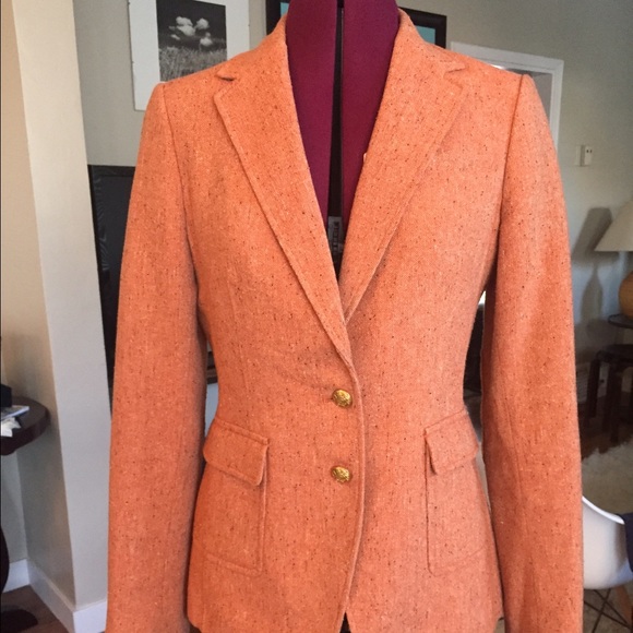 Tangerine twill Banana Republic blazer