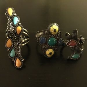 Lucky Brand rings bundle.