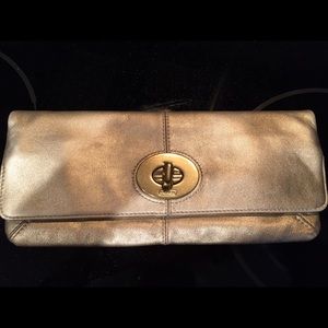 COACH Gold Clutch