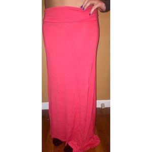 Pink Maxi Skirt